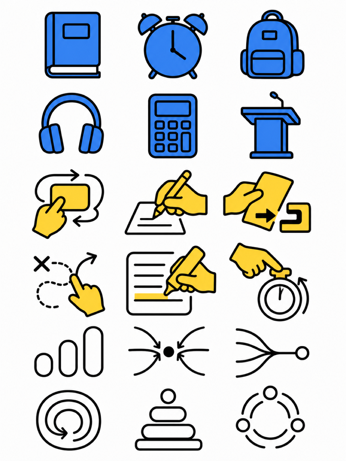 A second, different result produced by One Grid, Eighteen Icons