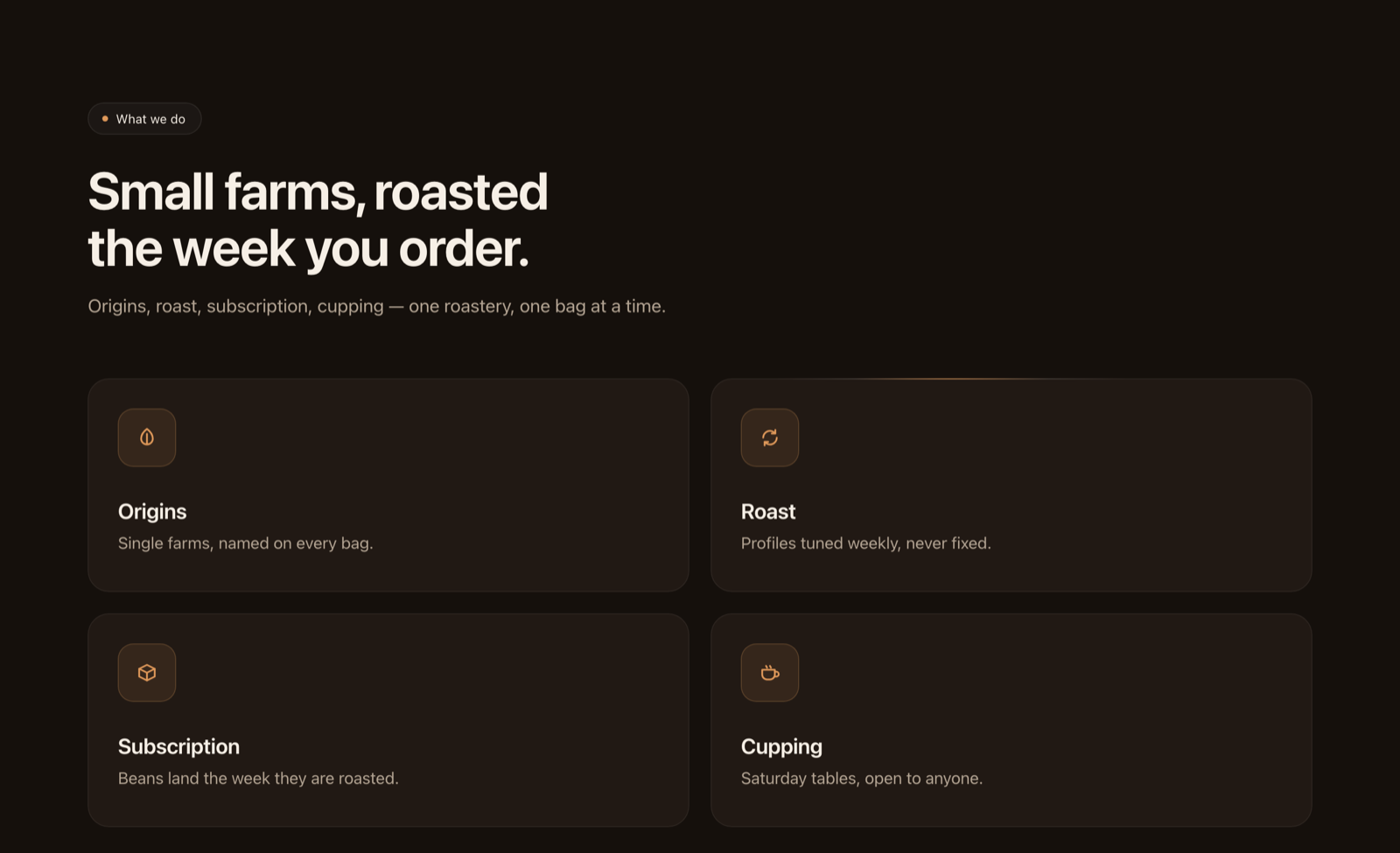 A second, different result produced by Scroll Reveal Section