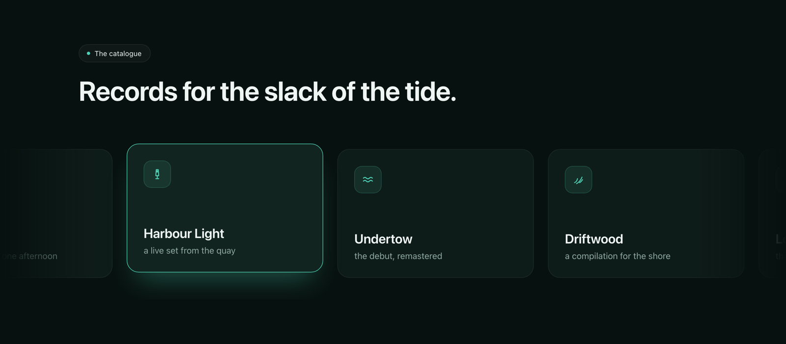 A second, different result produced by Hover Marquee Cards