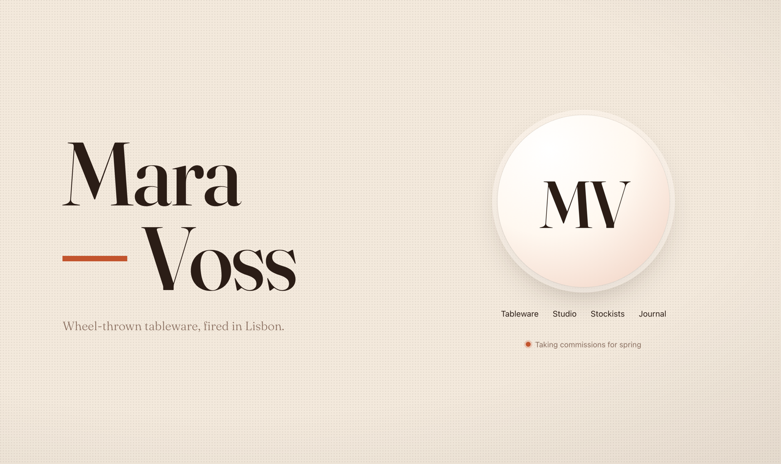 A second, different result produced by Portfolio Hero