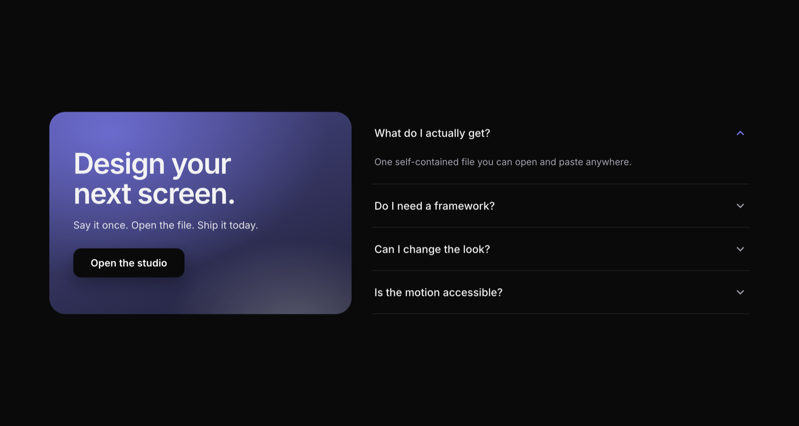 A result produced by Collapsible FAQ